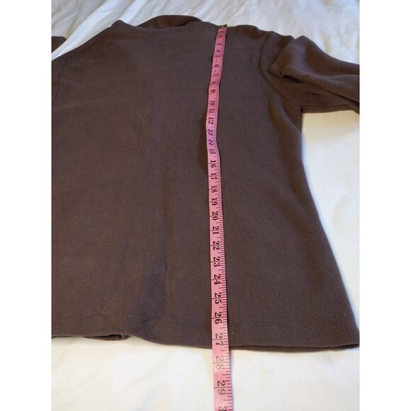 Fat Hat Clothing Company Women's Size Medium Brown Button Down Cardigan Swterer - Picture 7 of 7